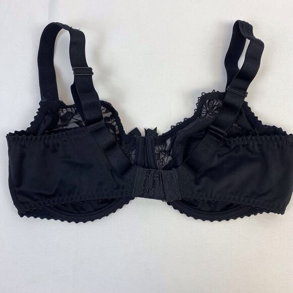 Prima Donna Stockholm Lace Black Bra Underwire Bow Size EU 85 US Band 38 - Picture 5 of 10